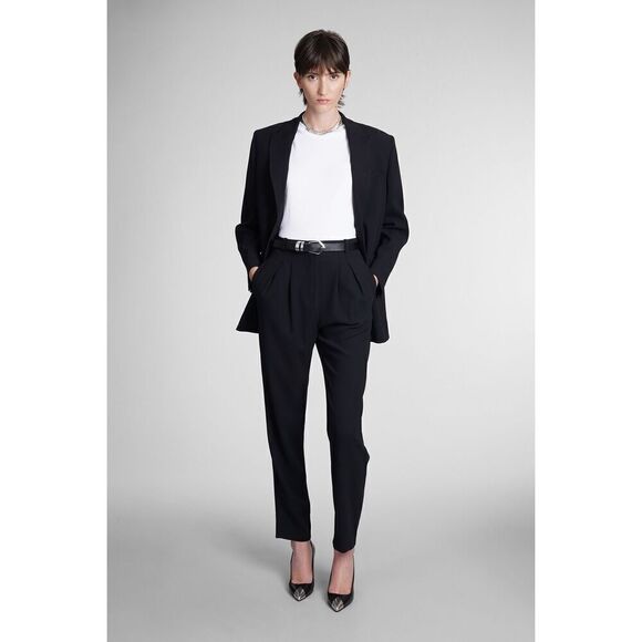 IRO Paris Black High Waisted DETA Tailored Pants - Picture 4 of 13
